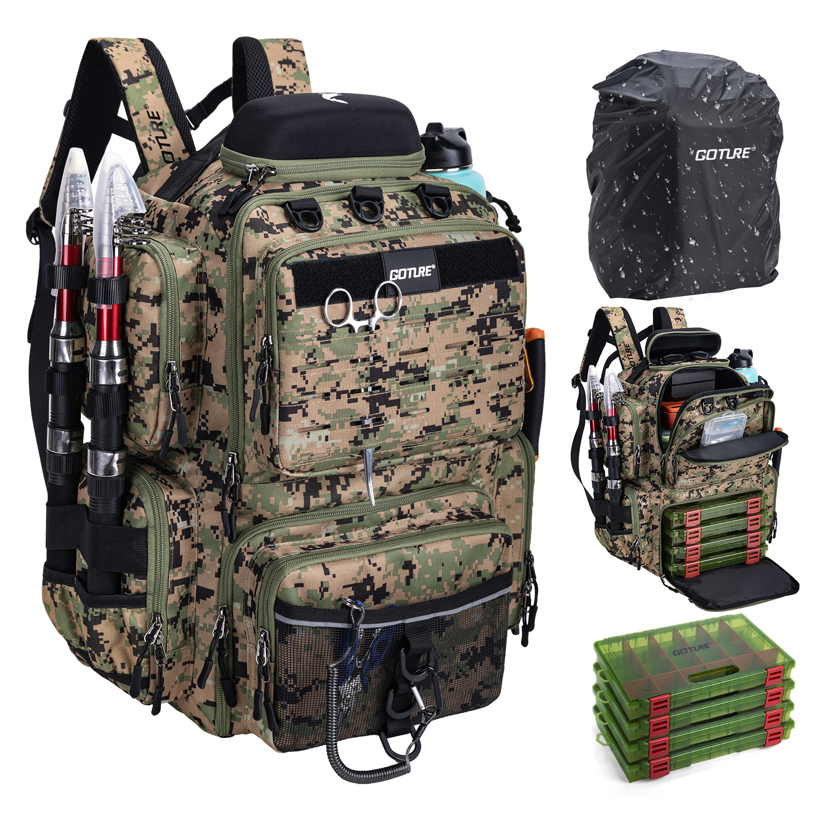 Goture Fishing Backpack 900D T - огляд і ціна Fishing Equipment Gifts