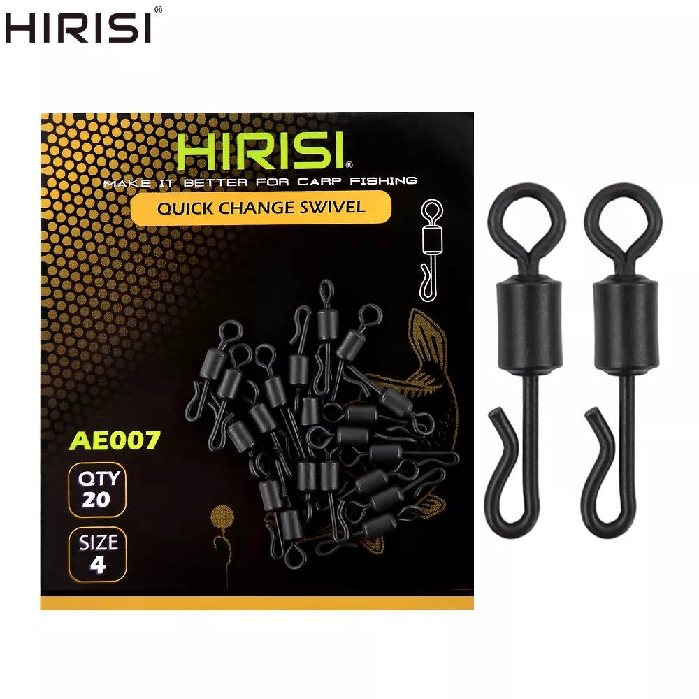 20pcs Carp Fishing Swivels Qui - огляд і ціна Fishing Equipment Wholesale